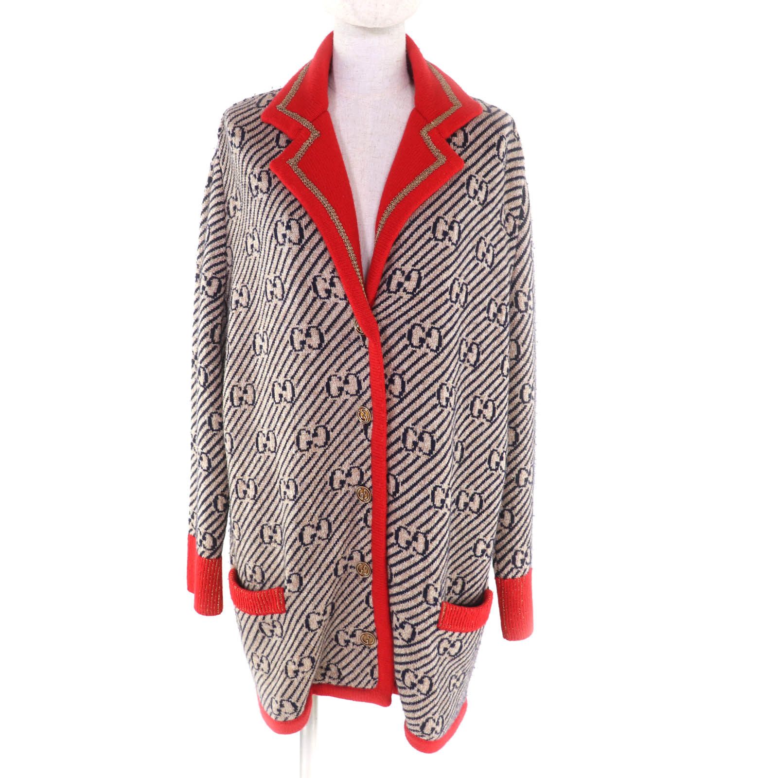 Gucci Gucci Gucci Wool Jacket Textile Outerwear 553505 DUTY FREE for USA Size ONE SIZE - 1 Thumbnail