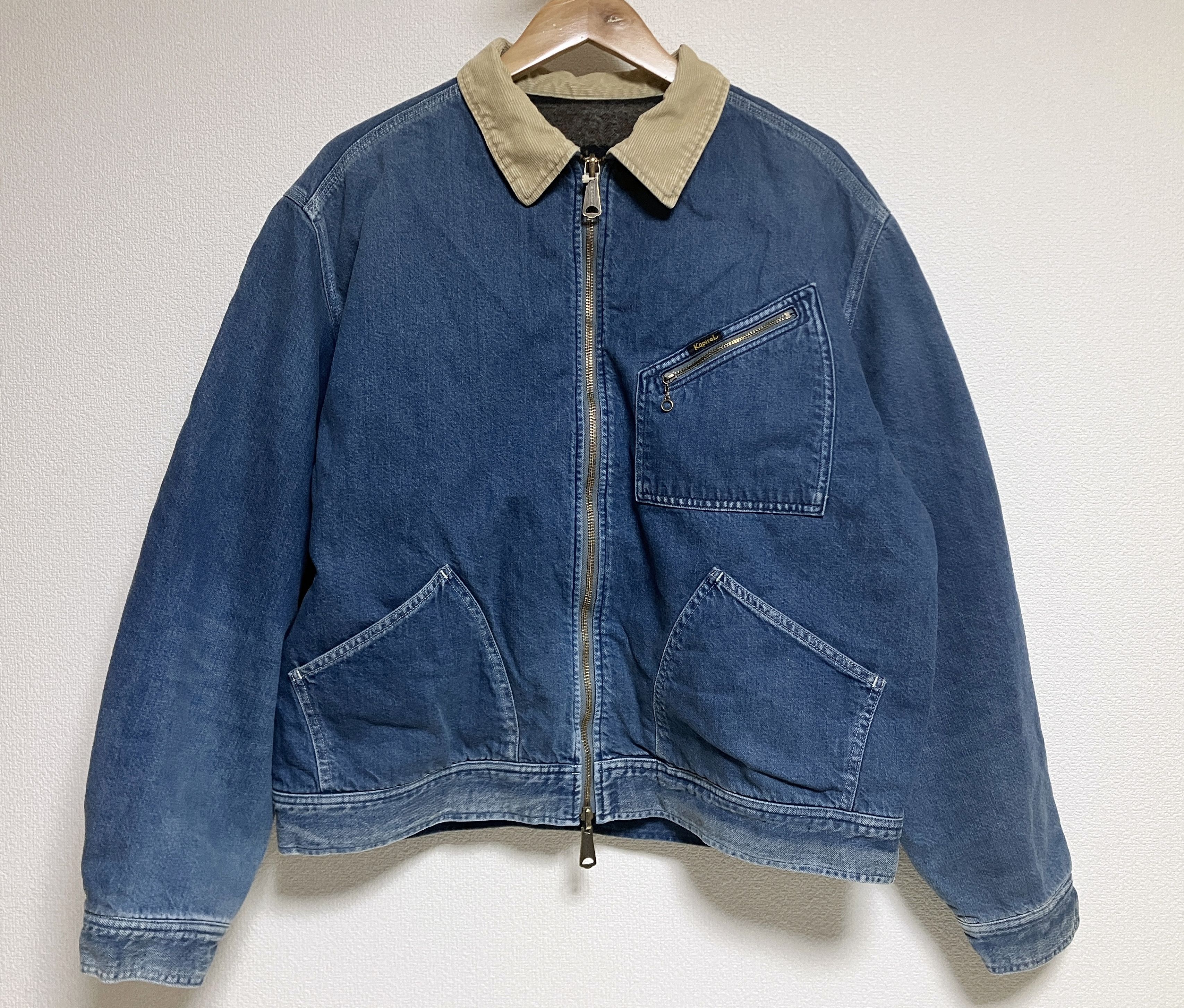 Kapital kapital Denim Lining Reversible Work Jacket Virgin Mary Size US XL / EU 56 / 4 - 5 Thumbnail