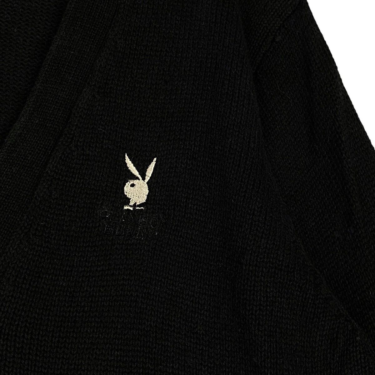 Playboy × Vintage Vintage Playboy Bunny Small Embroidered Logo Cardigan V-Neck Size US M / EU 48-50 / 2 - 4 Thumbnail