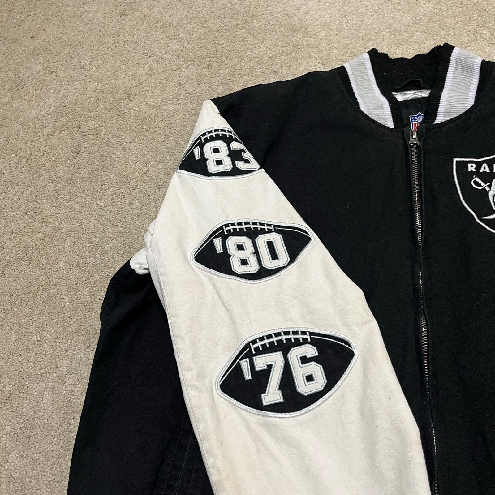 NFL Vintage NFL Raiders Super Bowl Champions Varsity Jacket XXL Size US XXL / EU 58 / 5 - 4 Thumbnail