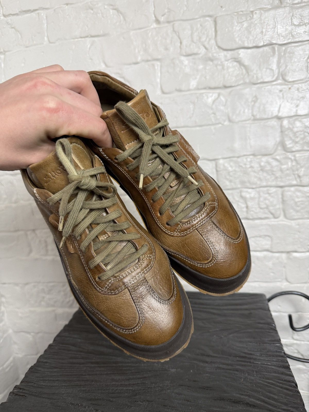 Shoto Shoto Handcrafted Italian Leather Shoes Size US 8 / IT 38 - 7 Thumbnail