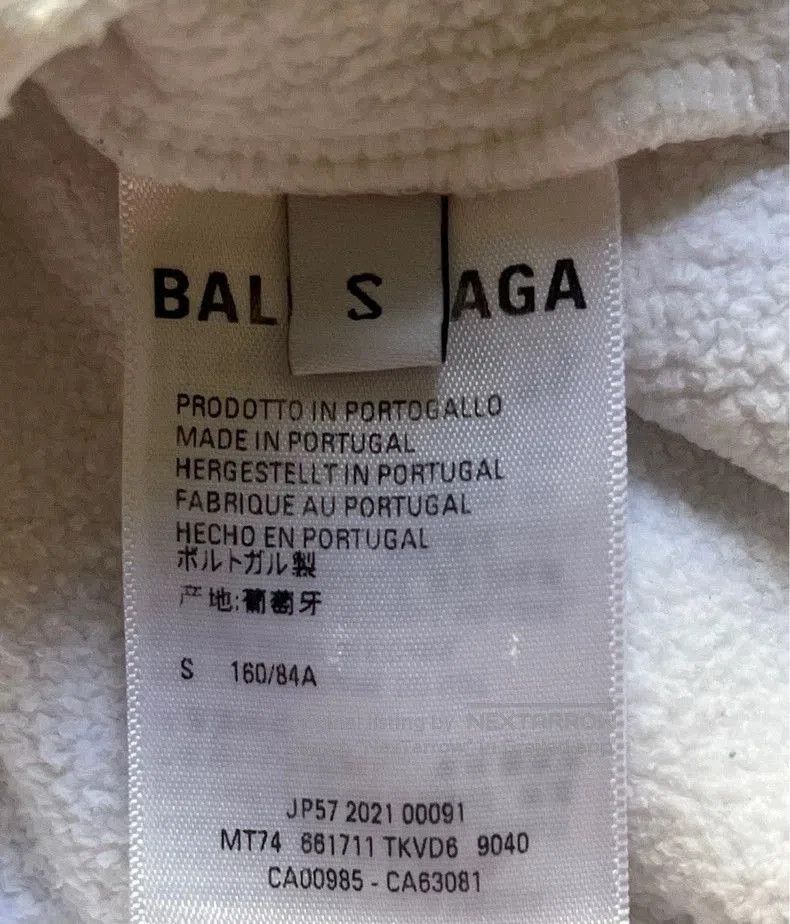 Balenciaga Balenciaga S22 Distressed Logo Sweatshirt. Size US S / EU 44-46 / 1 - 4 Thumbnail