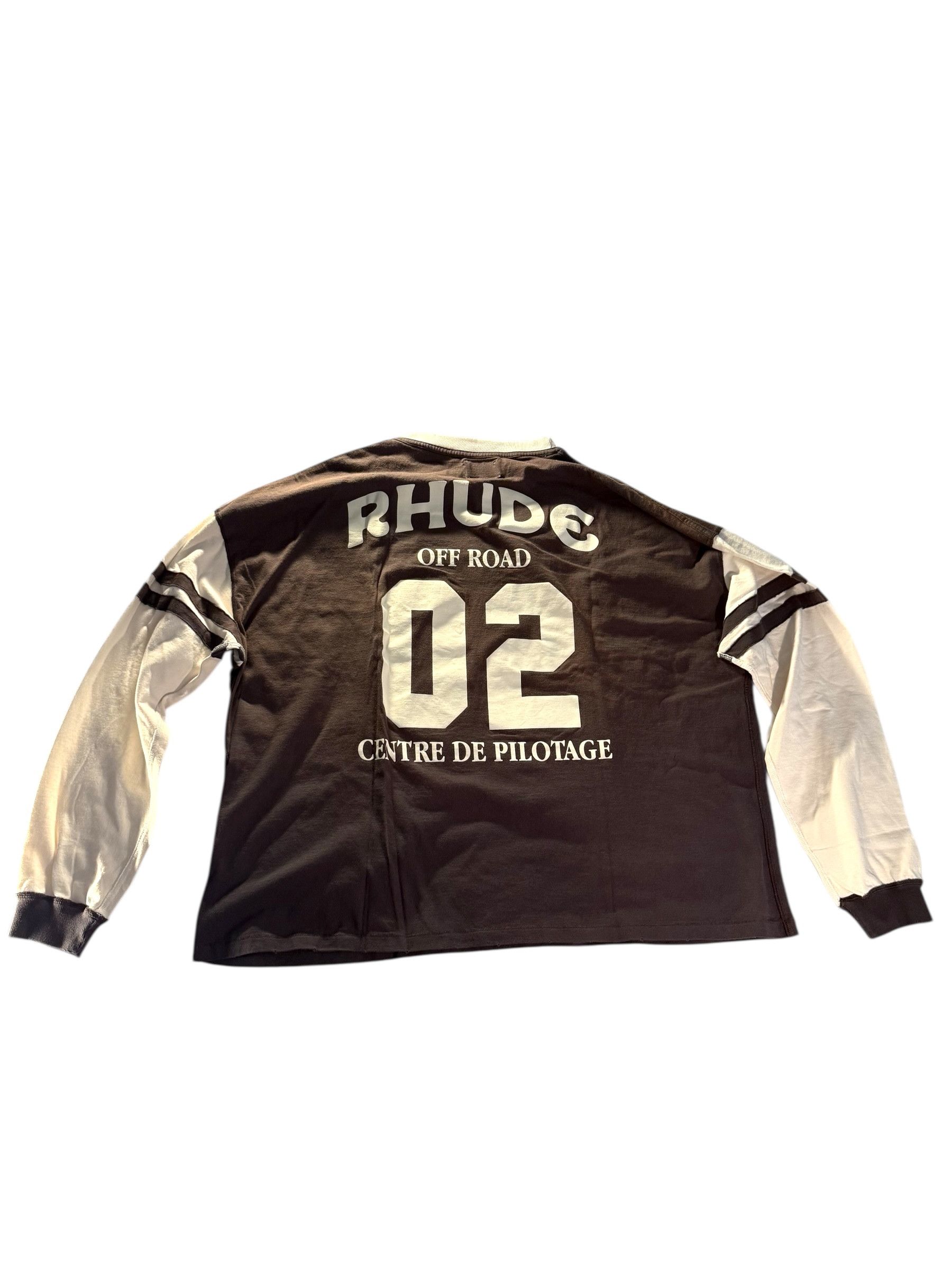 Rhude Rhude Black & White Triple R Long Sleeve T-Shirt Size US XXL / EU 58 / 5 - 2 Thumbnail