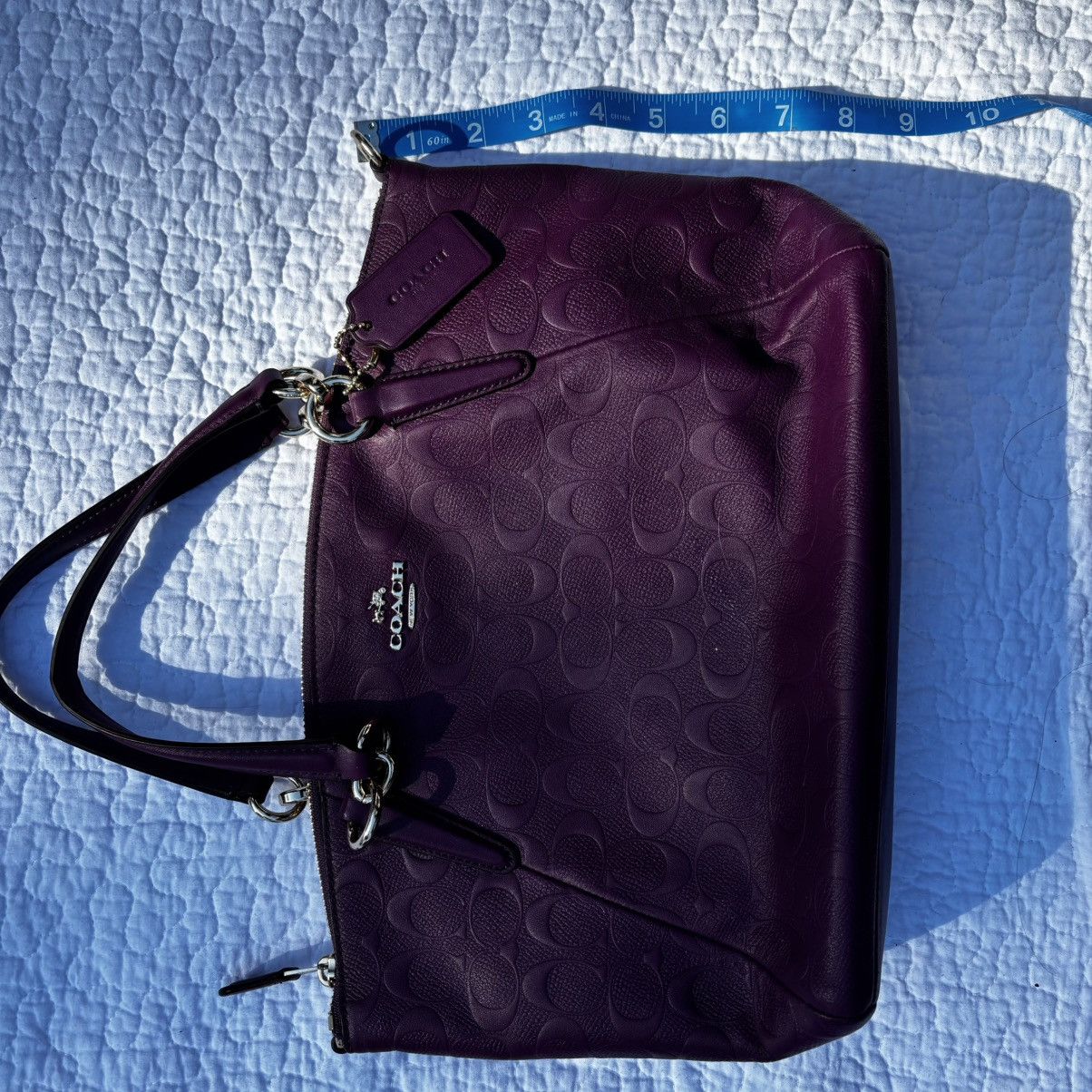 Coach purple leather coach bag Size ONE SIZE - 6 Thumbnail