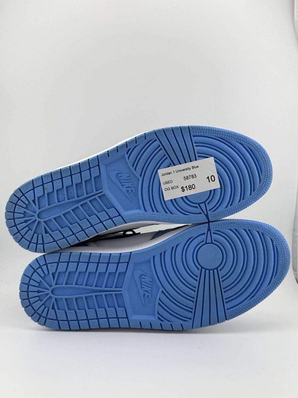 Nike Air Jordan 1 University Blue US 10 Used with Box 555088-134 Size US 9 / EU 42 - 6 Thumbnail