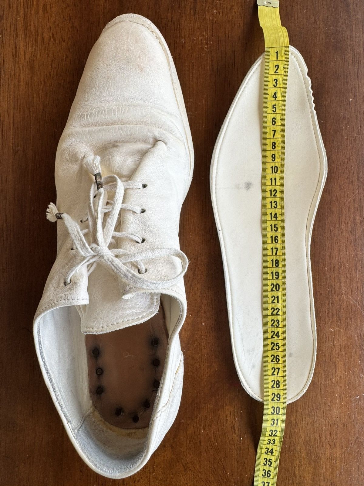 Carol Christian Poell LINED GOODYEAR DERBY IN WHITE CANGURU