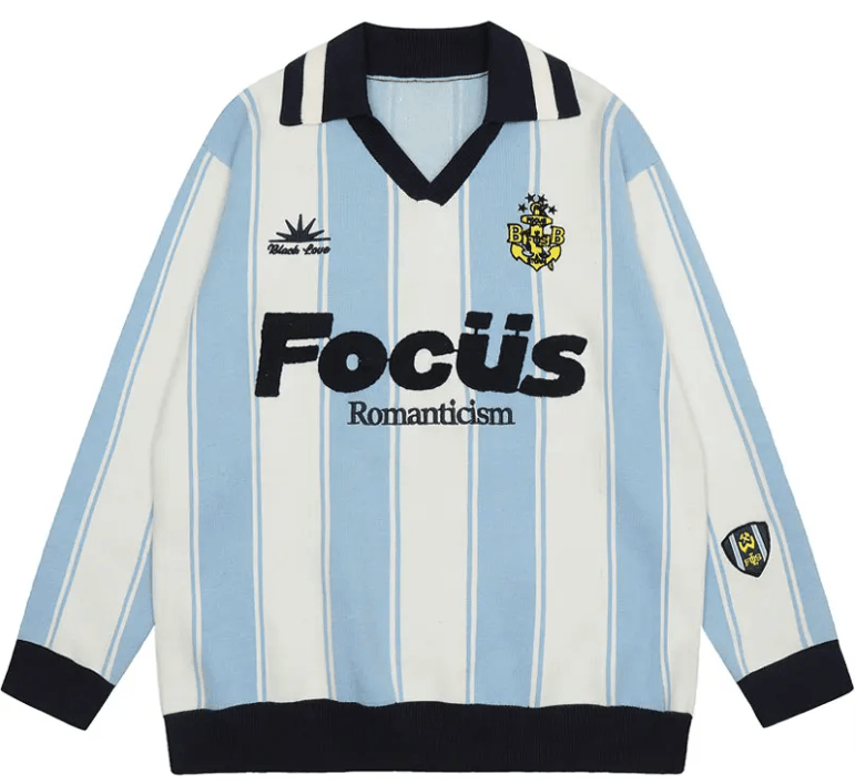 Japanese Brand × Vintage "Focus-White-M" Baggy Jerseys Size US M / EU 48-50 / 2 - 1 Thumbnail