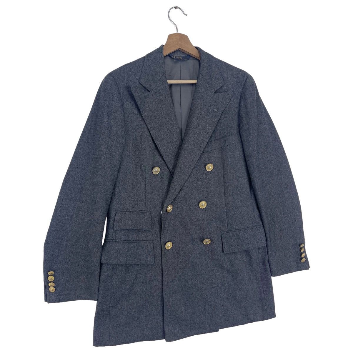 Polo Ralph Lauren × Ralph Lauren × Vintage 90’s Polo Ralph Gold Button Blazer Jacket Size US M / EU 48-50 / 2 - 3 Thumbnail