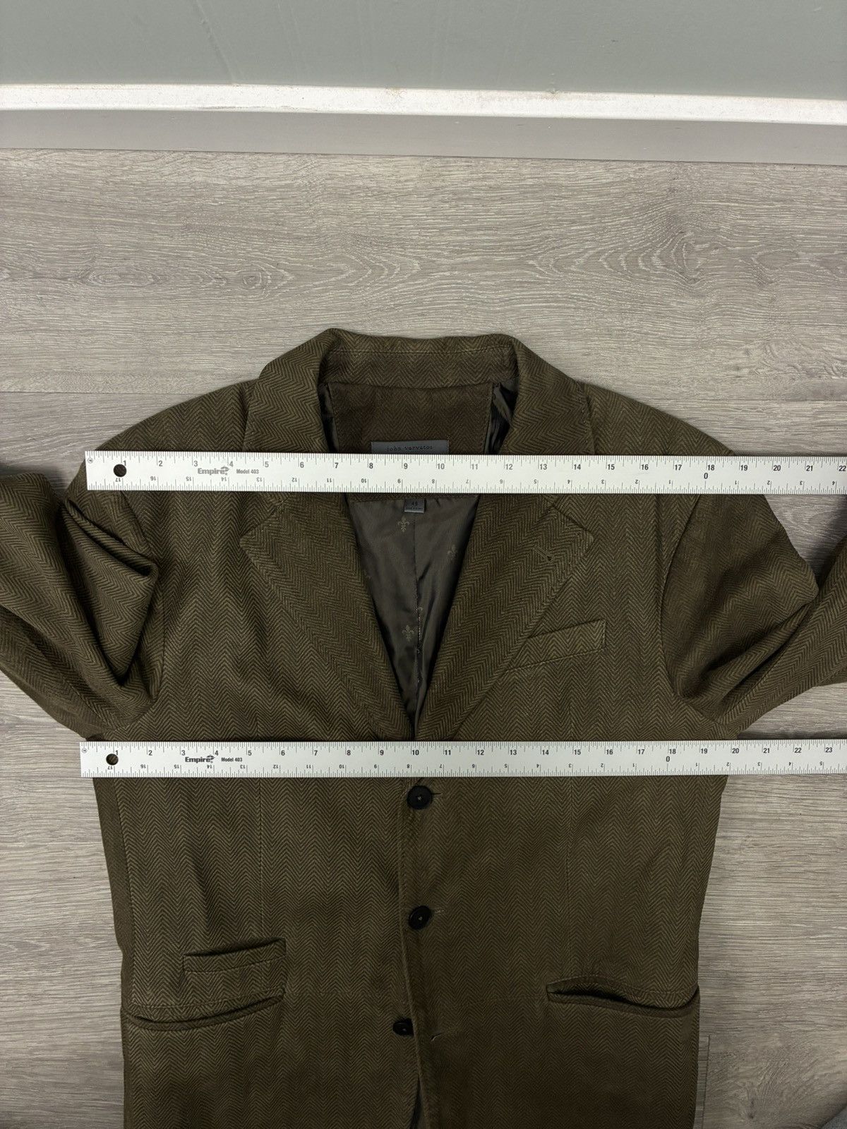John Varvatos Rind Textured Leather Jacket Size EU 48 USA 38 Size US M / EU 48-50 / 2 - 13 Thumbnail