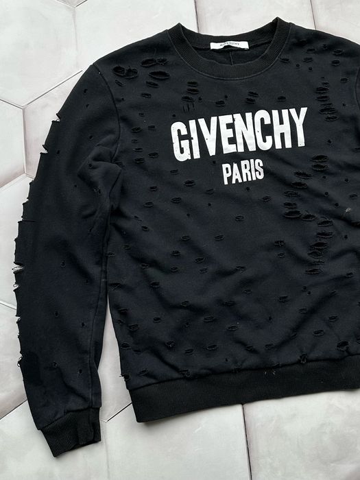 Designer Givenchy Distressed Thrashed Sweatshirt