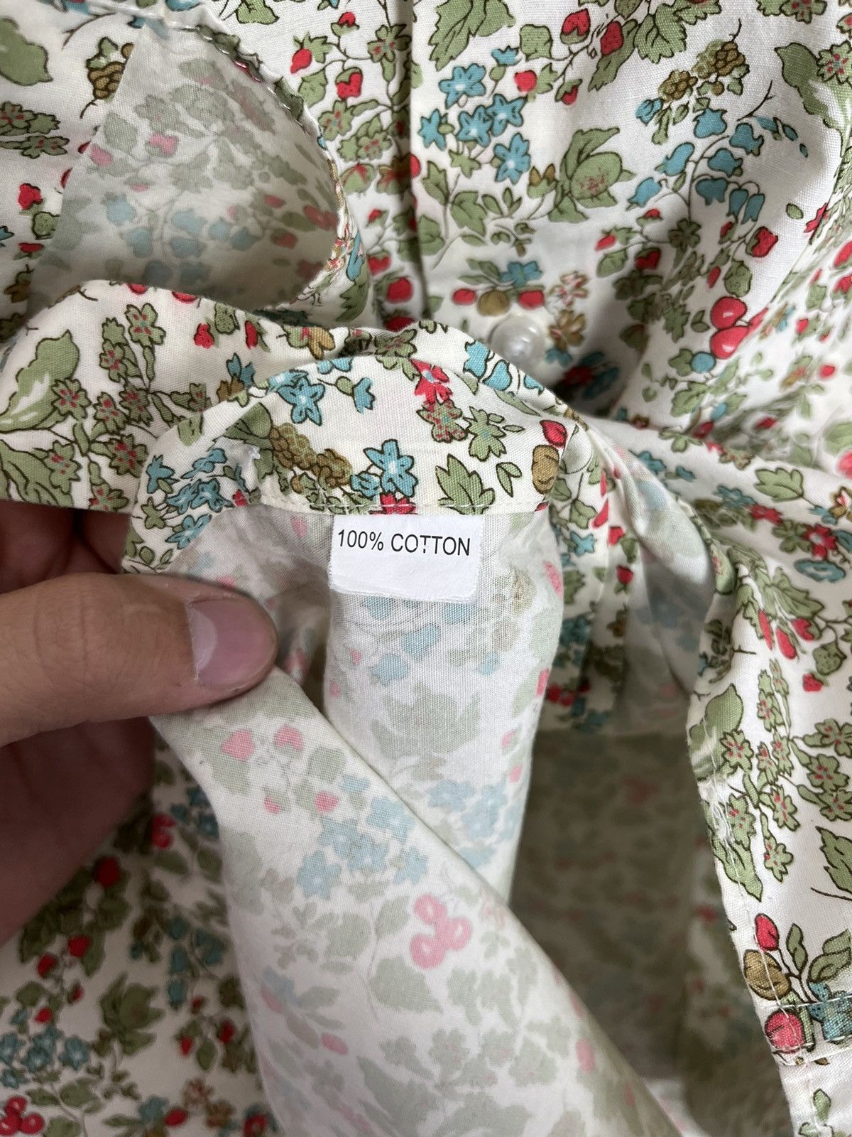 Paul Smith × Vintage Paul Smith London Vintage Floral Cotton Long Sleeve Shirt Size US L / EU 52-54 / 3 - 9 Thumbnail