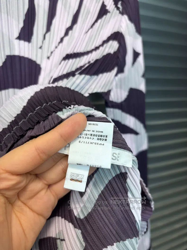 Issey Miyake Issey Miyake Light Purple Long Sleeve Top Size L / US 10 / IT 46 - 4 Thumbnail