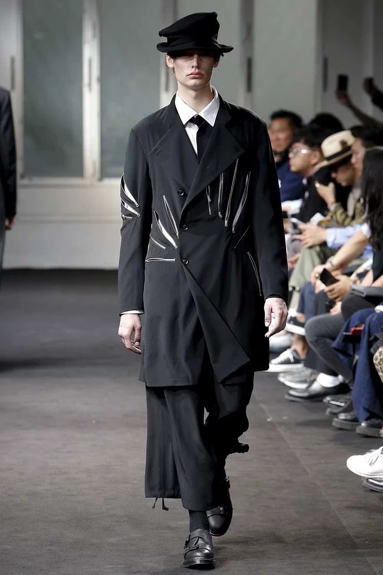 Yohji Yamamoto Yohji Yamamoto 19SS Spark Zipper Show Coat 2503-Nextarrow Size US M / EU 48-50 / 2 - 2 Thumbnail