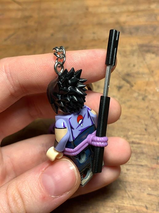 Anime Naruto Sasuke Itachi Uchiha minifigure keychain anime Size ONE SIZE - 7 Thumbnail