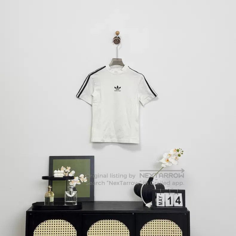 Balenciaga Balenciaga Adidas Co-Branded Short Sleeve Size US S / EU 44-46 / 1 - 1 Thumbnail