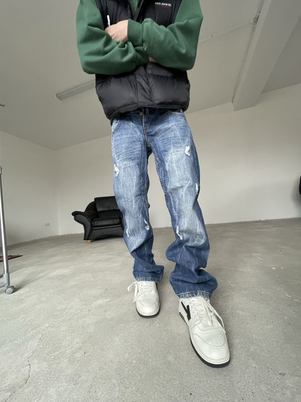 Japanese Brand × Vintage Vintage Southern jeans distressed denim baggy Size US 32 / EU 48 - 12 Thumbnail