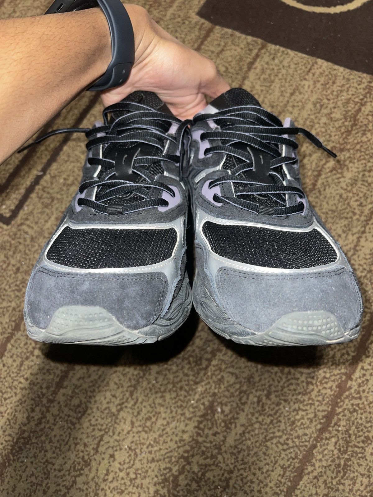 Asics Asics- Gel NYC 'Black Graphite Grey Purple' Size US 13 / EU 46 - 4 Thumbnail