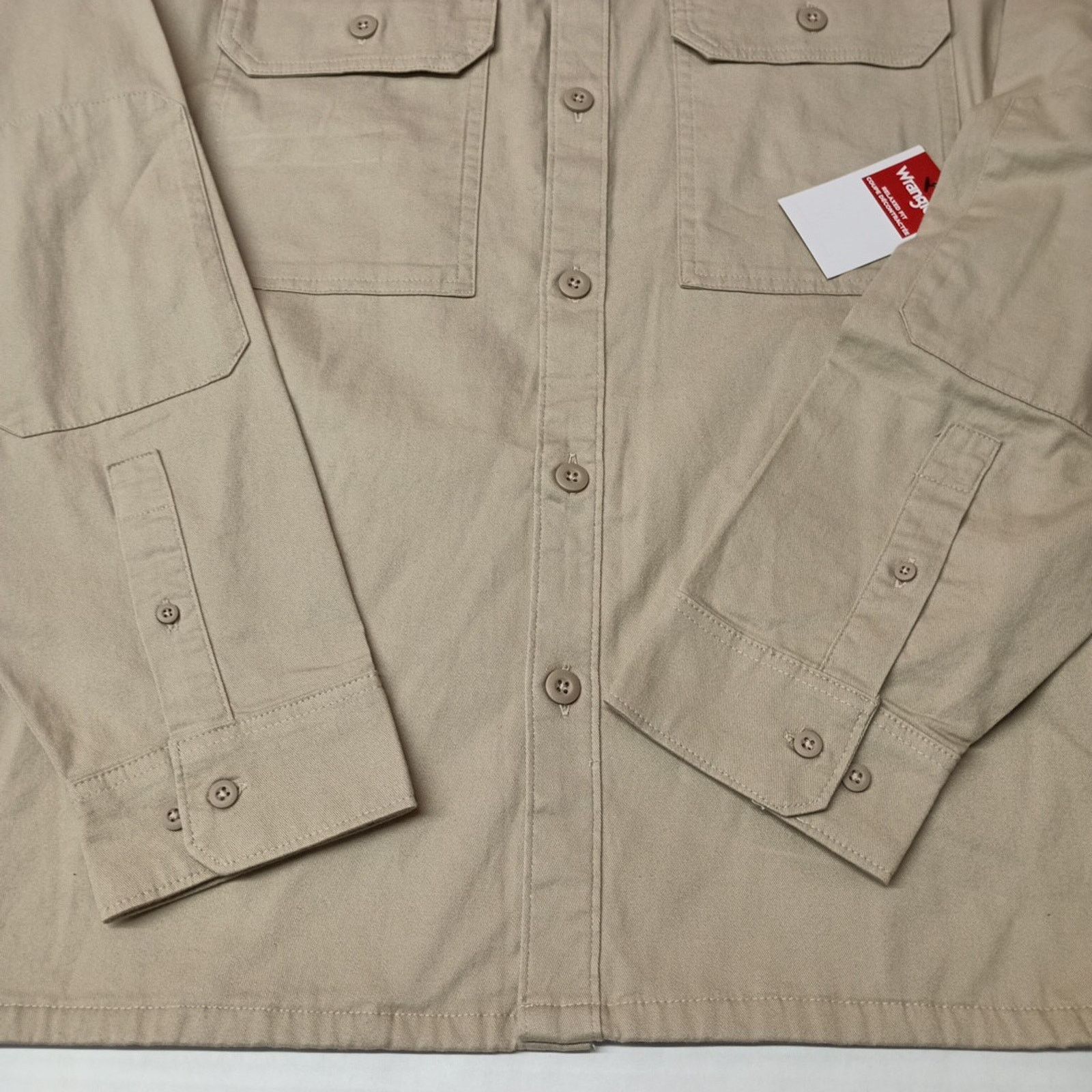 Wrangler Wrangler Jacket Overshirt Workwear Shacket Size XL Beige Size US XL / EU 56 / 4 - 2 Thumbnail