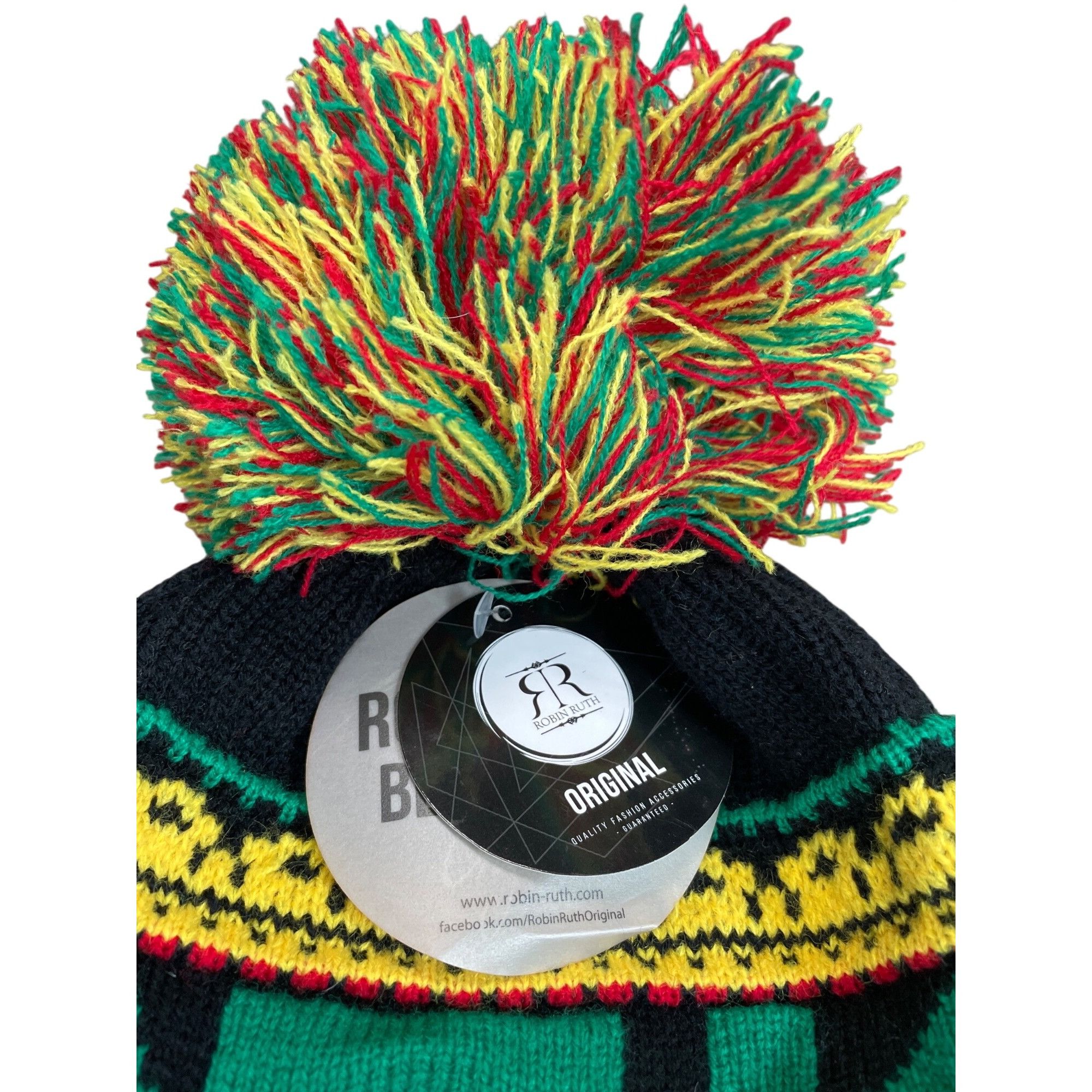 Robin Ruth Robin Ruth Knit beanie Earflap Hat With Pom Poms & Fleece Li Size ONE SIZE - 2 Thumbnail