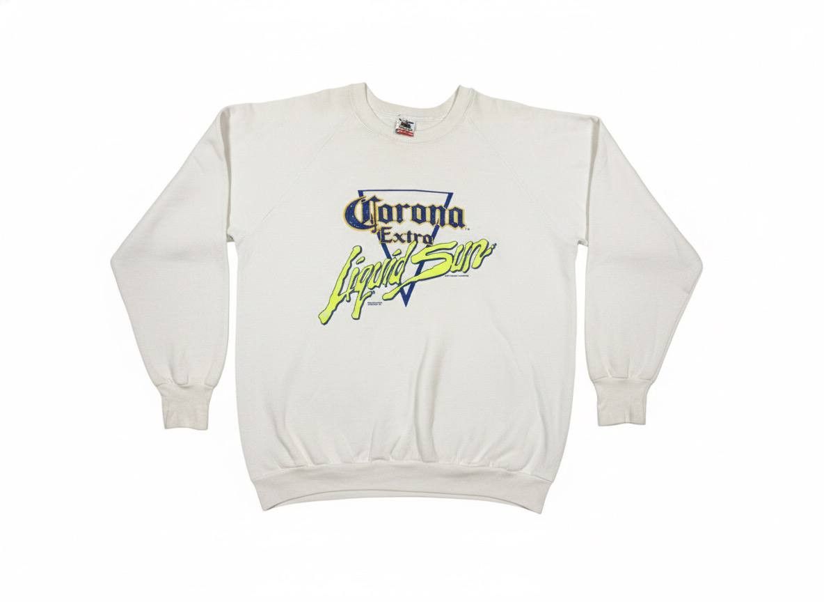 RARE 80s Corona Extra Liquid Sun Hoodie - Fruit of the Loom