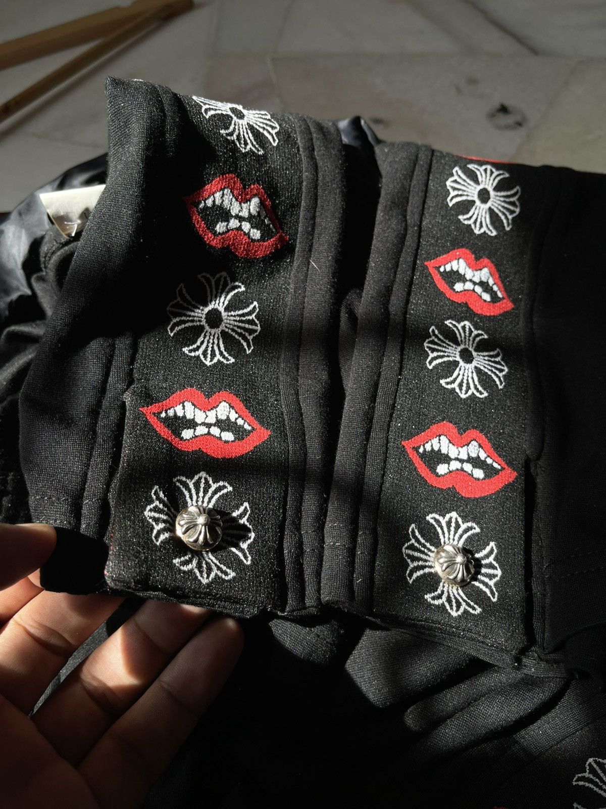 Chrome Hearts Chrome Hearts Matty Boy Red Lips Pants Size US 35 - 14 Thumbnail