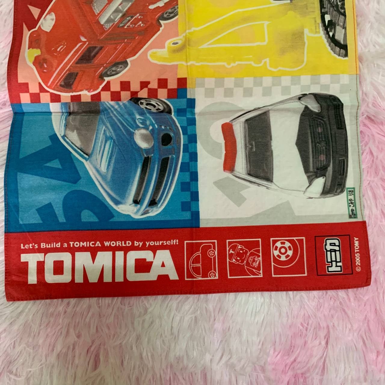 Japanese Brand × Vintage Vintage Tomica 2005 Tomy Handkerchief Bandana Size ONE SIZE - 2 Thumbnail