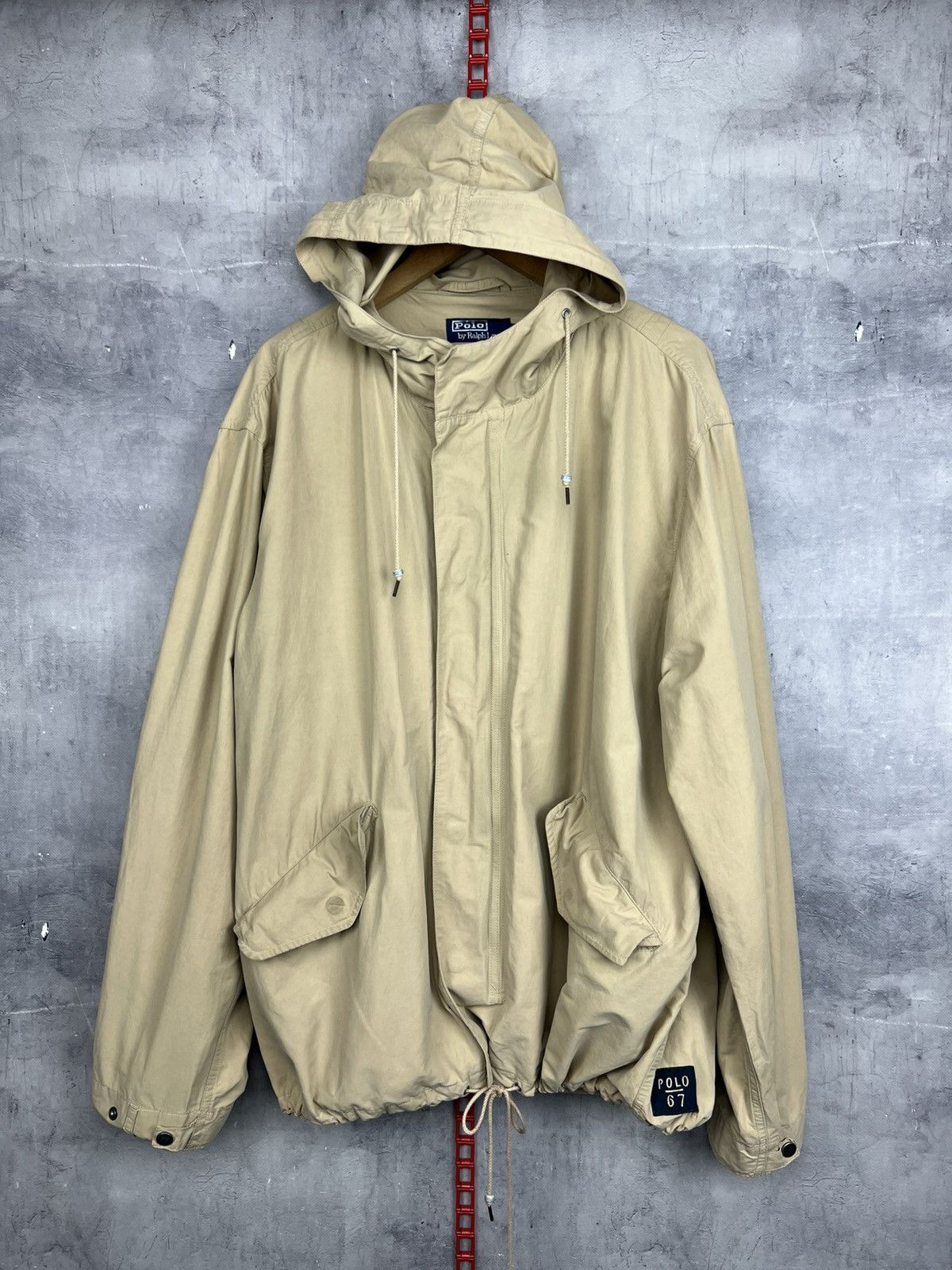 Polo Ralph Lauren Vintage Ralph Lauren Jacket Field Military Hooded Jacket Size US L / EU 52-54 / 3 - 4 Thumbnail