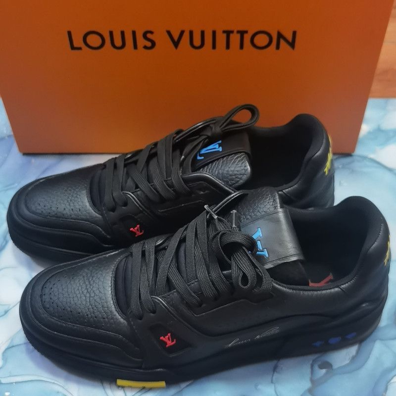 Louis Vuitton Louis Vuitton Black Trainer Fashion Sneakers -2508 Size US 8.5 / EU 41-42 - 1 Thumbnail