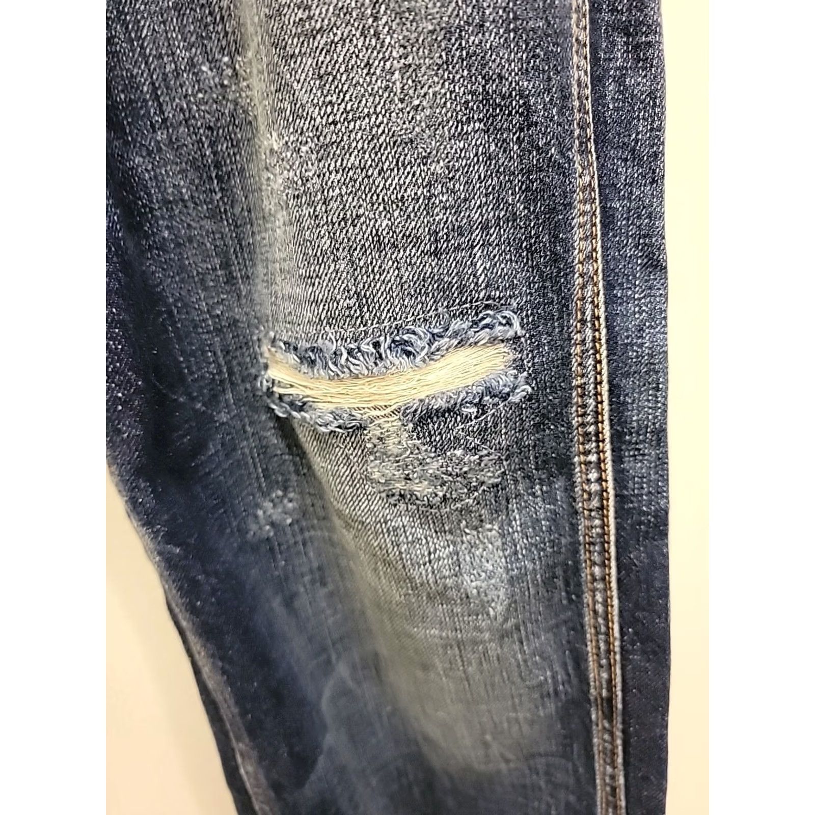 Scotch & Soda VINTAGE NWT Scotch & Soda Jeans Womens 30x32 Blue Bandit Slim Tapered Bandit Boyfriend Jeans Distressed Womens Size 30" / US 8 / IT 44 - 3 Thumbnail