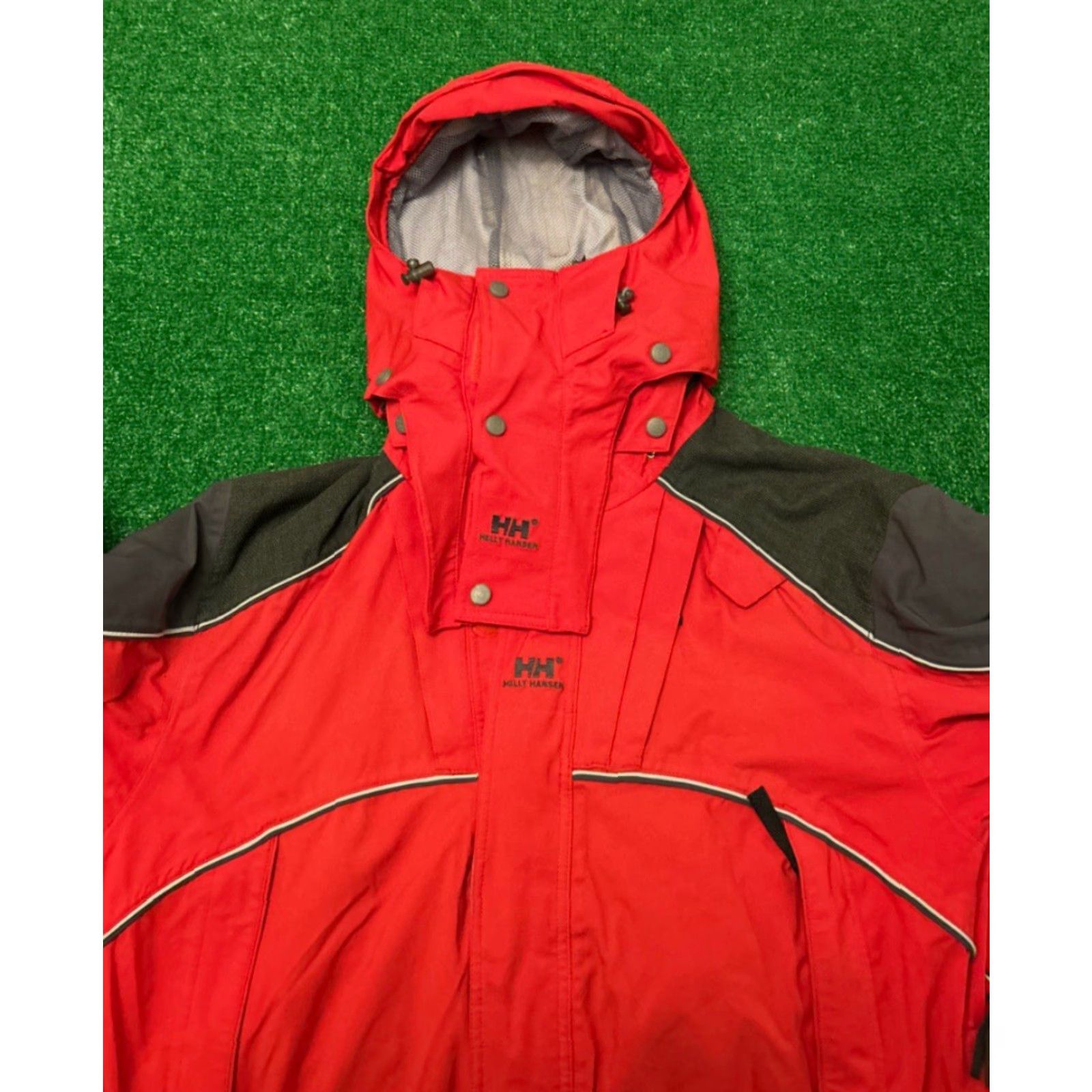 Helly Hansen VINTAGE Helly Tech Red Mens Jacket Outdoor Ski Wind Coat L Men Red Helly Hansen Outdoor Ski Wind Coat Mens L Size US L / EU 52-54 / 3 - 3 Thumbnail
