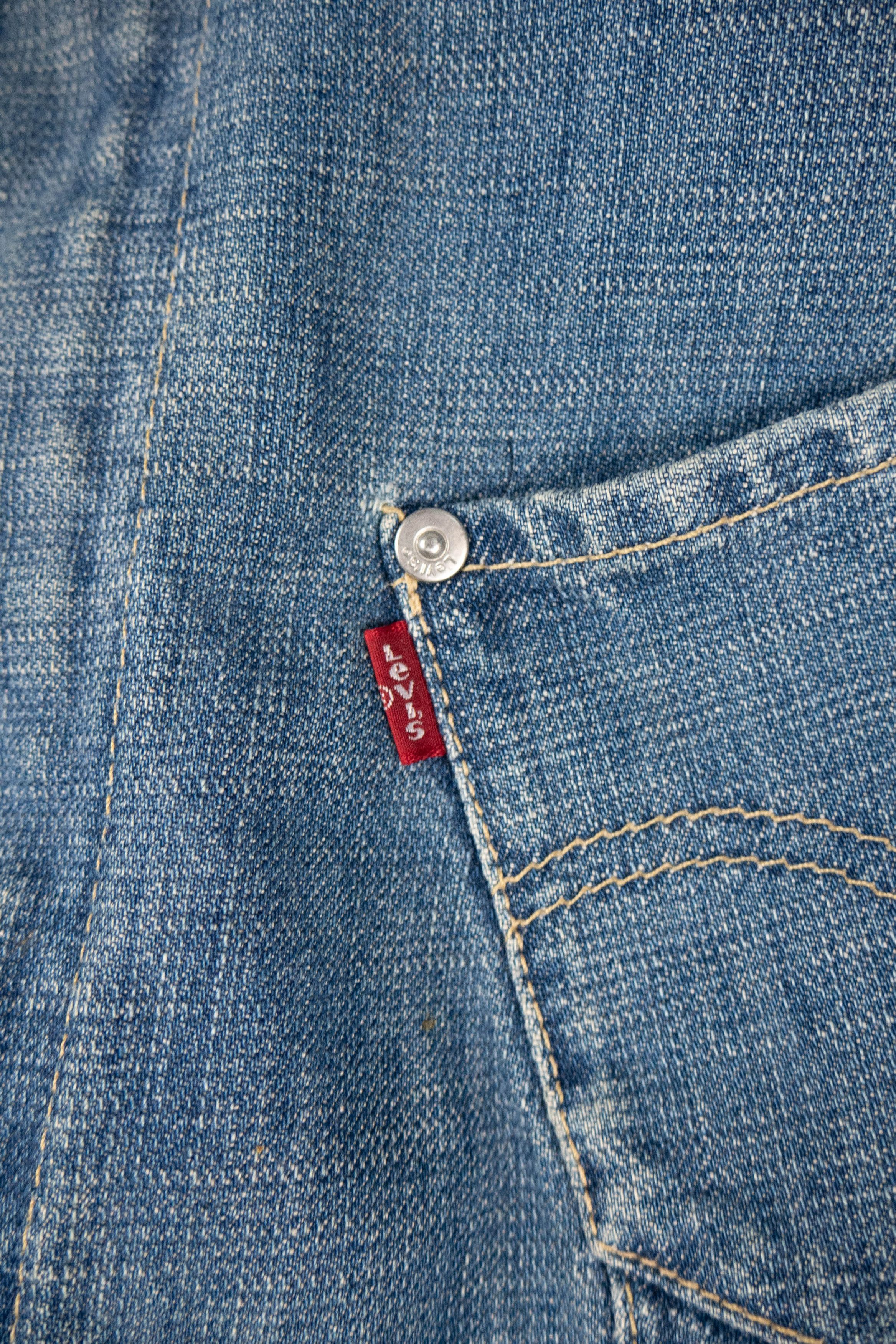 Levi's × Vintage Vintage Levis Avangarde Light Jeans Jacket Size M / US 6-8 / IT 42-44 - 7 Thumbnail