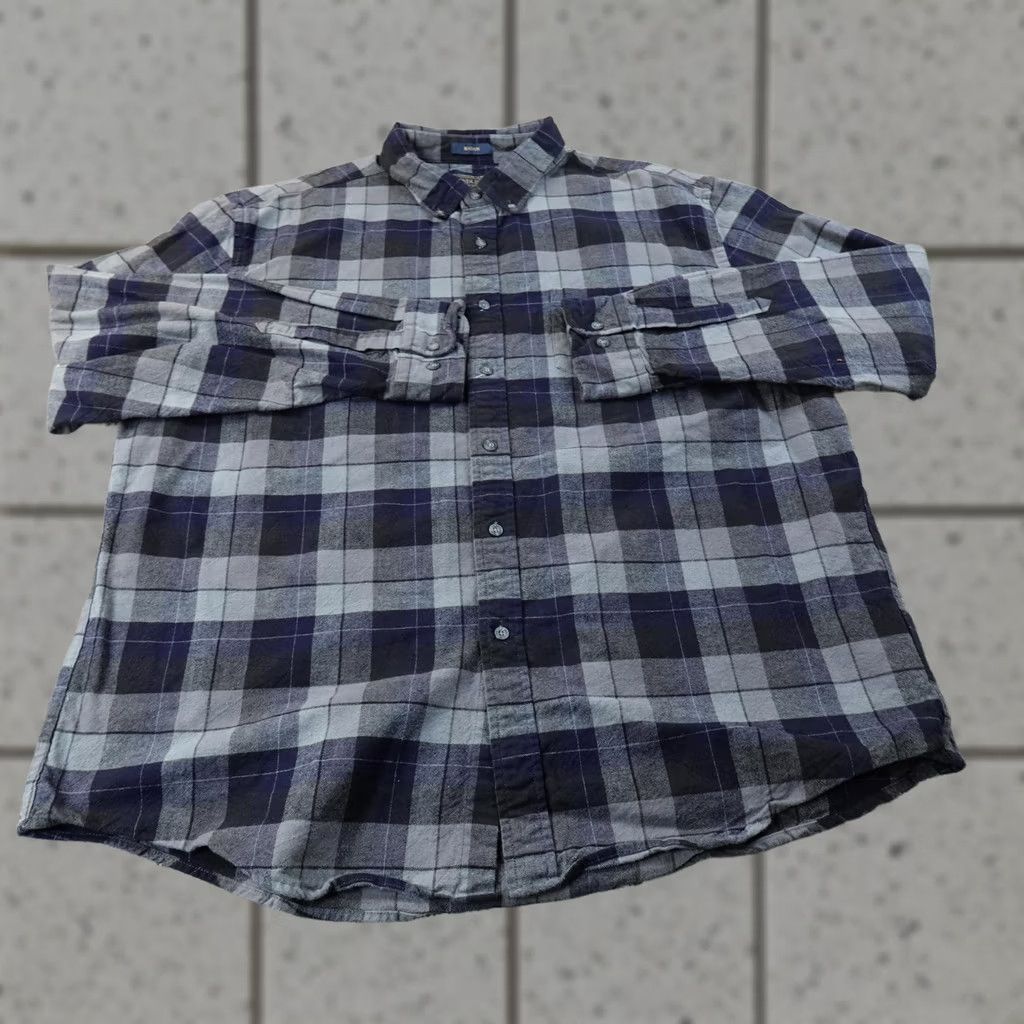 Pendleton Pendleton Shirt Mens 2XL Blue Plaid Flannel Button Up Long Sleeve Outdoor Work Size US XXL / EU 58 / 5 - 1 Thumbnail