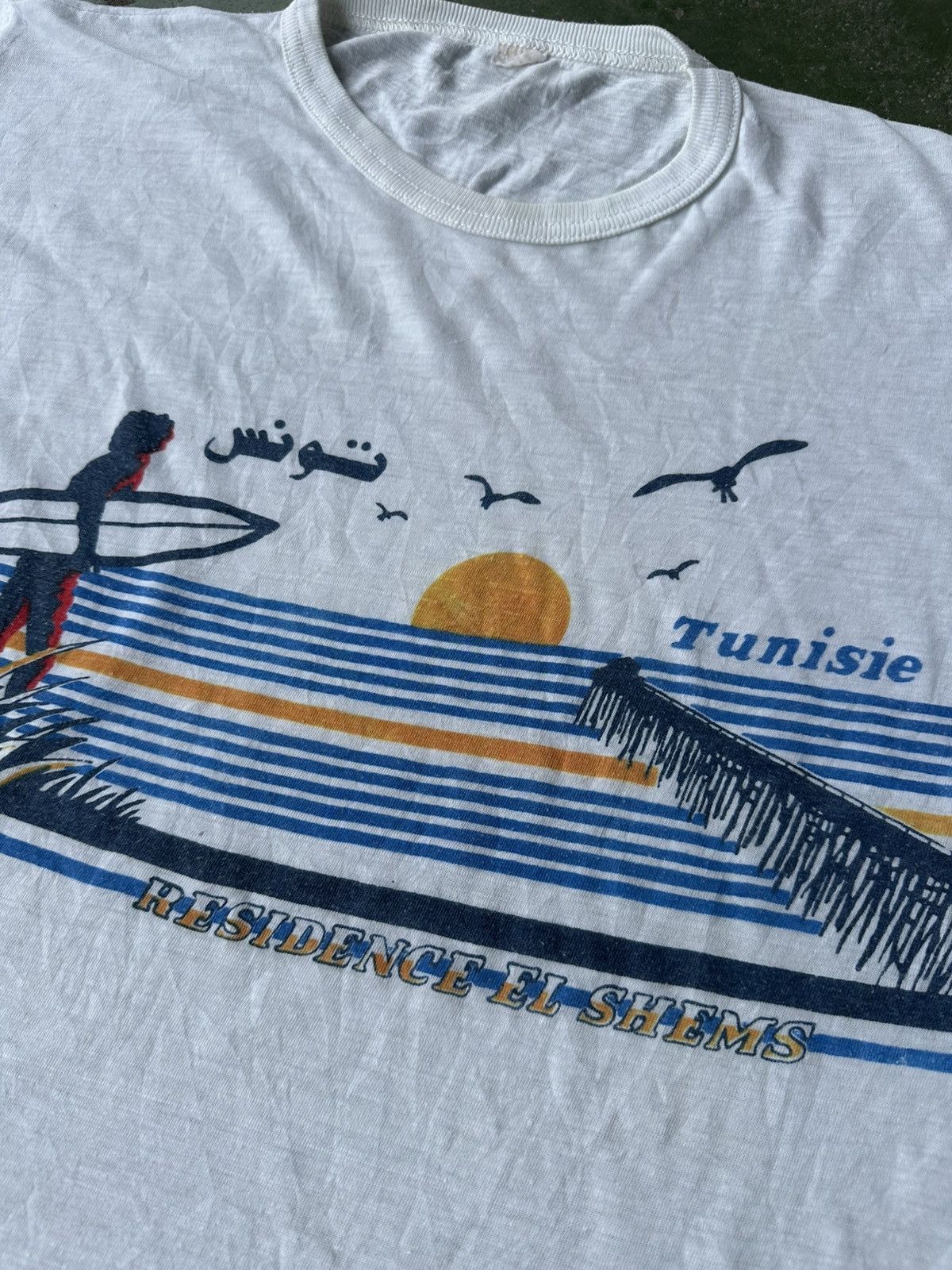 Vintage Vintage Tunisie 80s Tee Size US S / EU 44-46 / 1 - 3 Thumbnail
