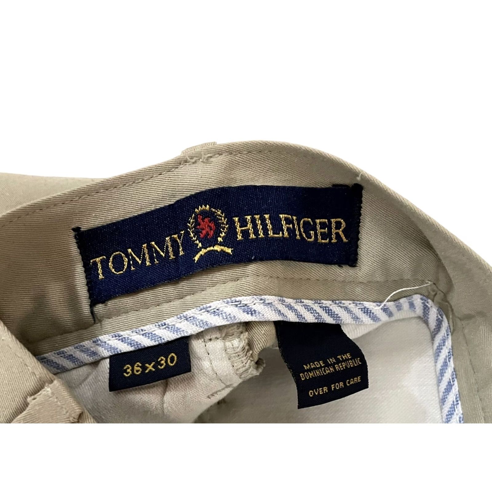 Tommy Hilfiger Tommy Hilfiger Pants Dress Flat Front 36x30 Khaki Beige Men Regular Straight Slacks Short Description: Modern, Classic, 90s Size US 36 / EU 52 - 5 Thumbnail