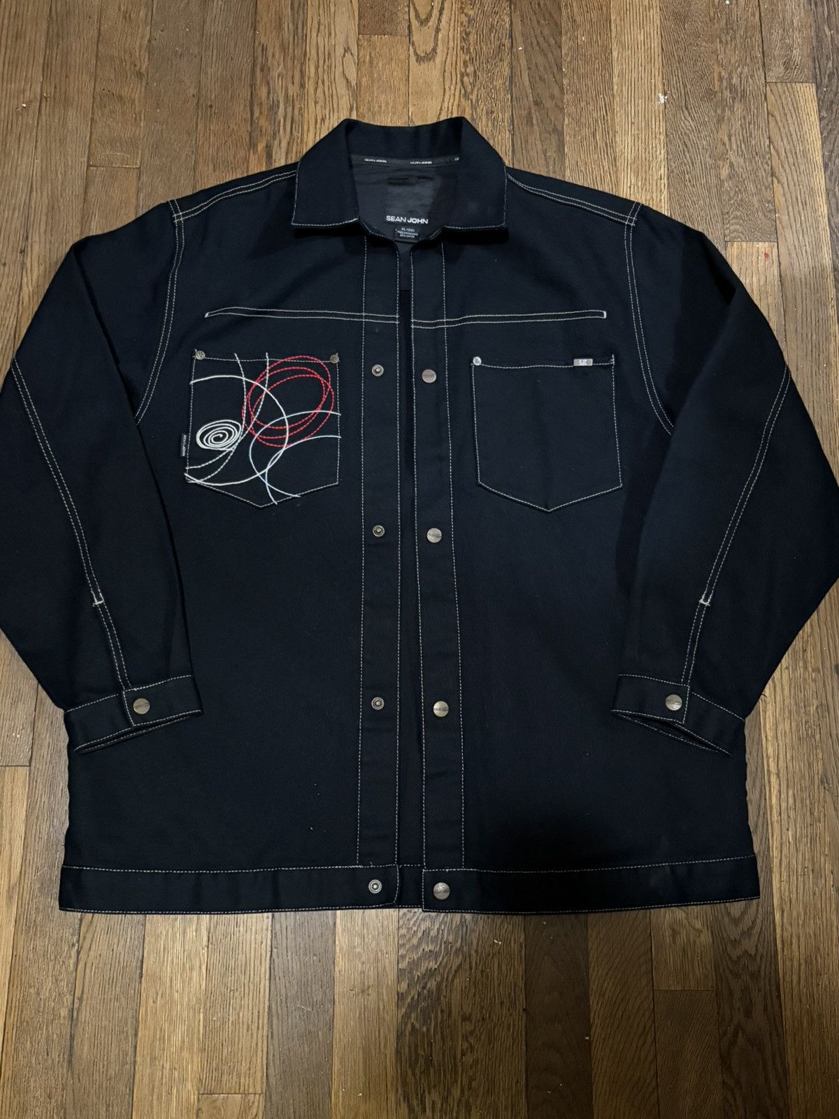 Sean John × Vintage SEAN JOHN Denim Jacket Size US XL / EU 56 / 4 - 1 Thumbnail