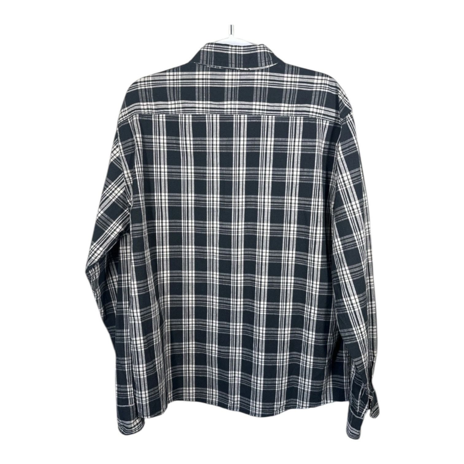 Wrangler Wrangler Mens Black & White Button Down Size XL Size US XL / EU 56 / 4 - 2 Thumbnail