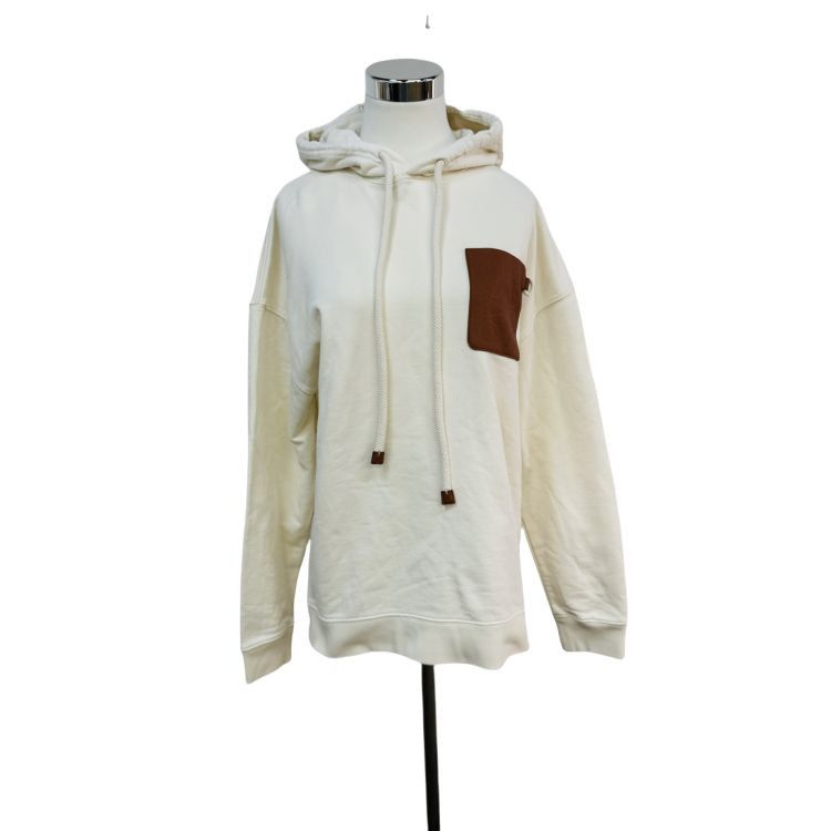 Loewe Loewe Leather Patch Hoodie White XS Size US XS / EU 42 / 0 - 1 Thumbnail