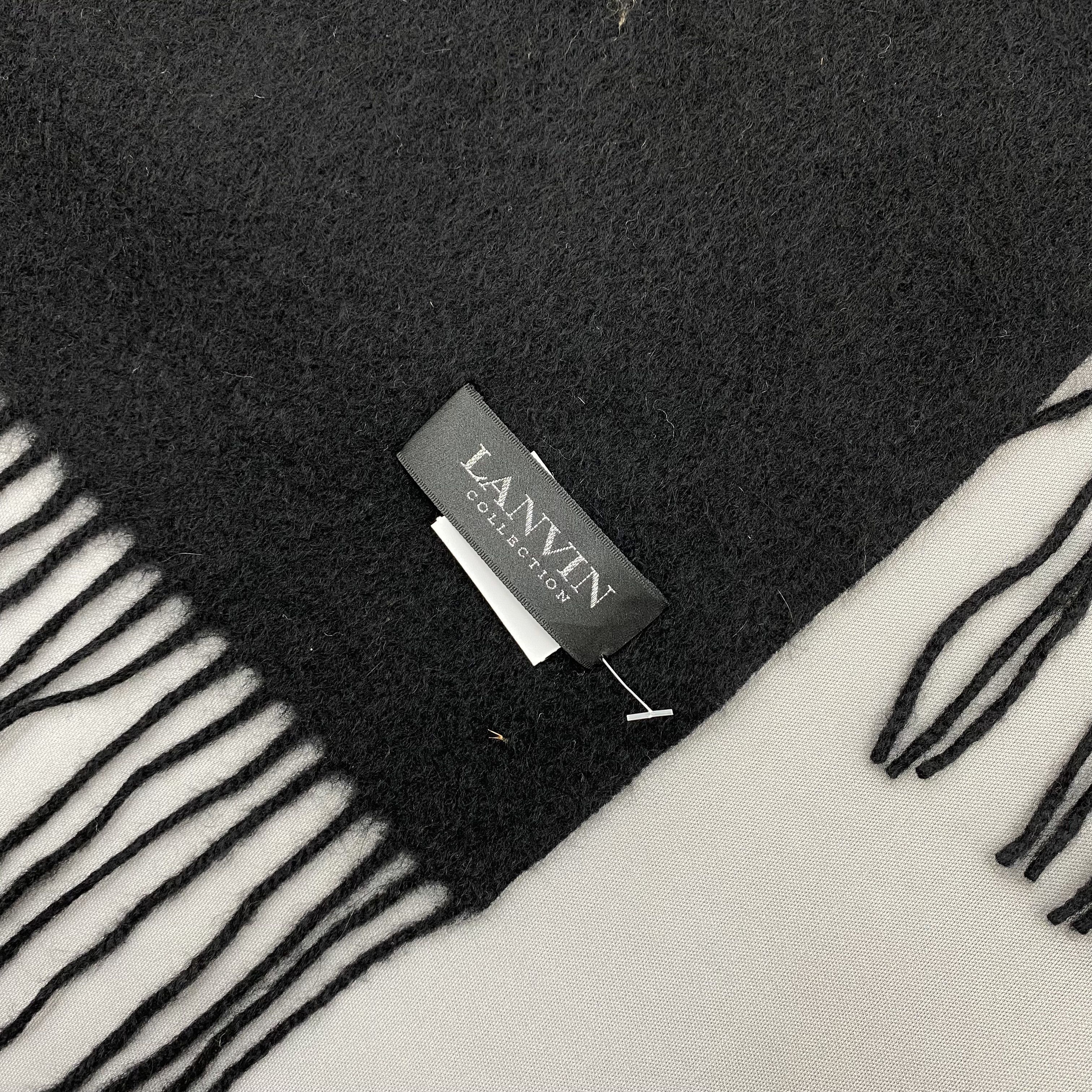 Lanvin Vintage Lanvin Scarf Muffler Wool Cashmere Winter Scarves Size ONE SIZE - 5 Thumbnail