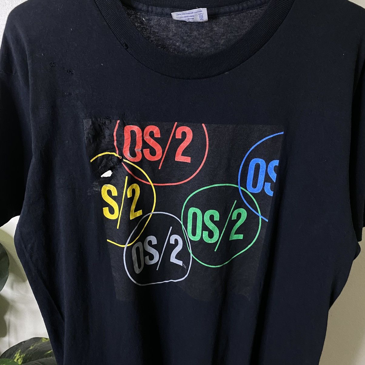 Vintage 1980s OS/2 Computer System By Microsoft IBM Tech Tee Promo Size US L / EU 52-54 / 3 - 2 Thumbnail