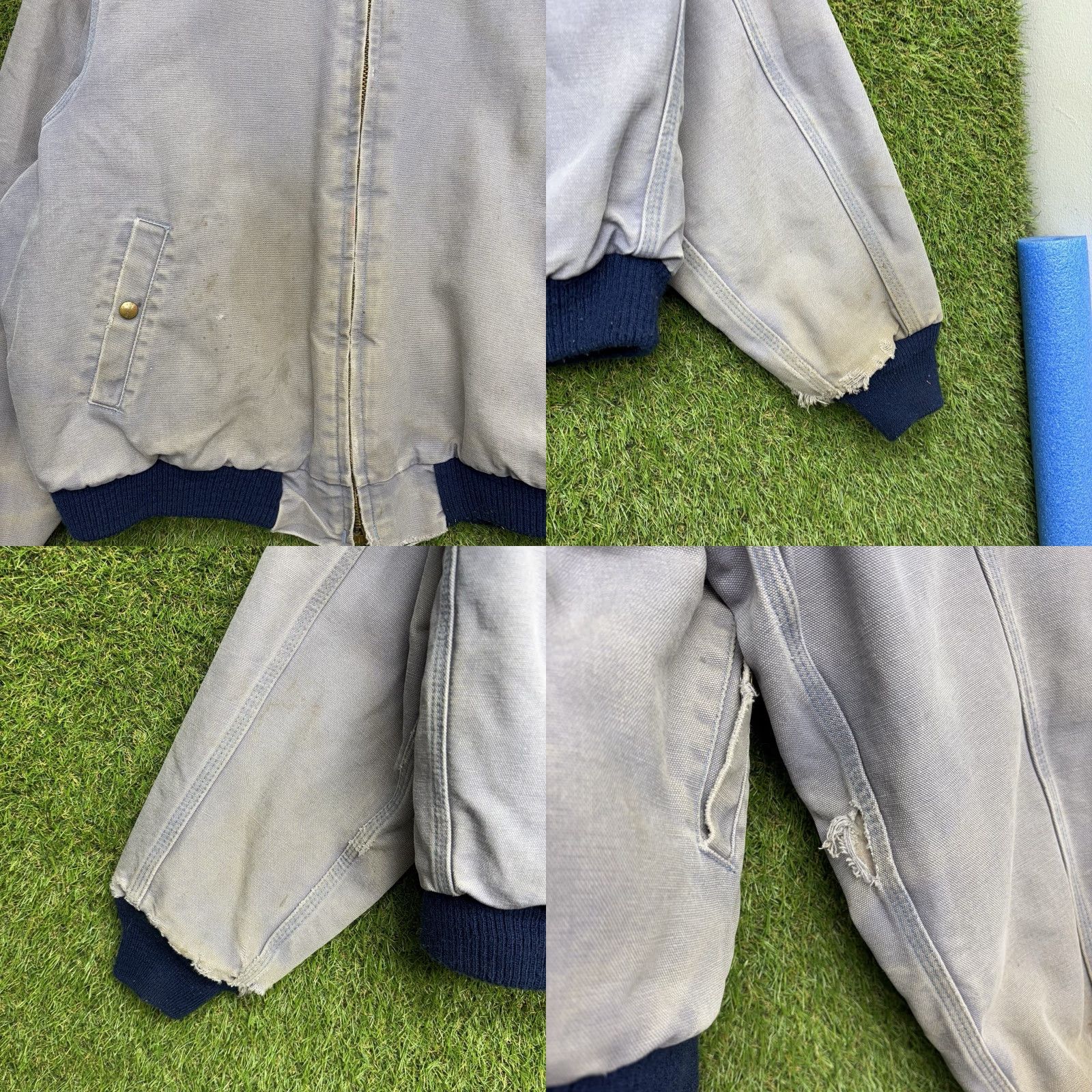 Carhartt VINTAGE Carhartt Santa Fe Jacket Mens XL Light Steel Blue Red Liner Bomber JQ168 Size US XL / EU 56 / 4 - 9 Thumbnail