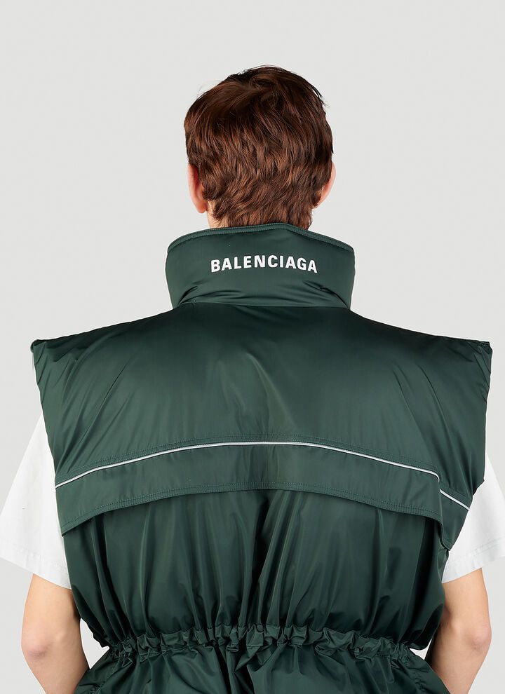 Balenciaga o1mt1gz0924 Wrap Gilet in Green Size US XL / EU 56 / 4 - 6 Thumbnail