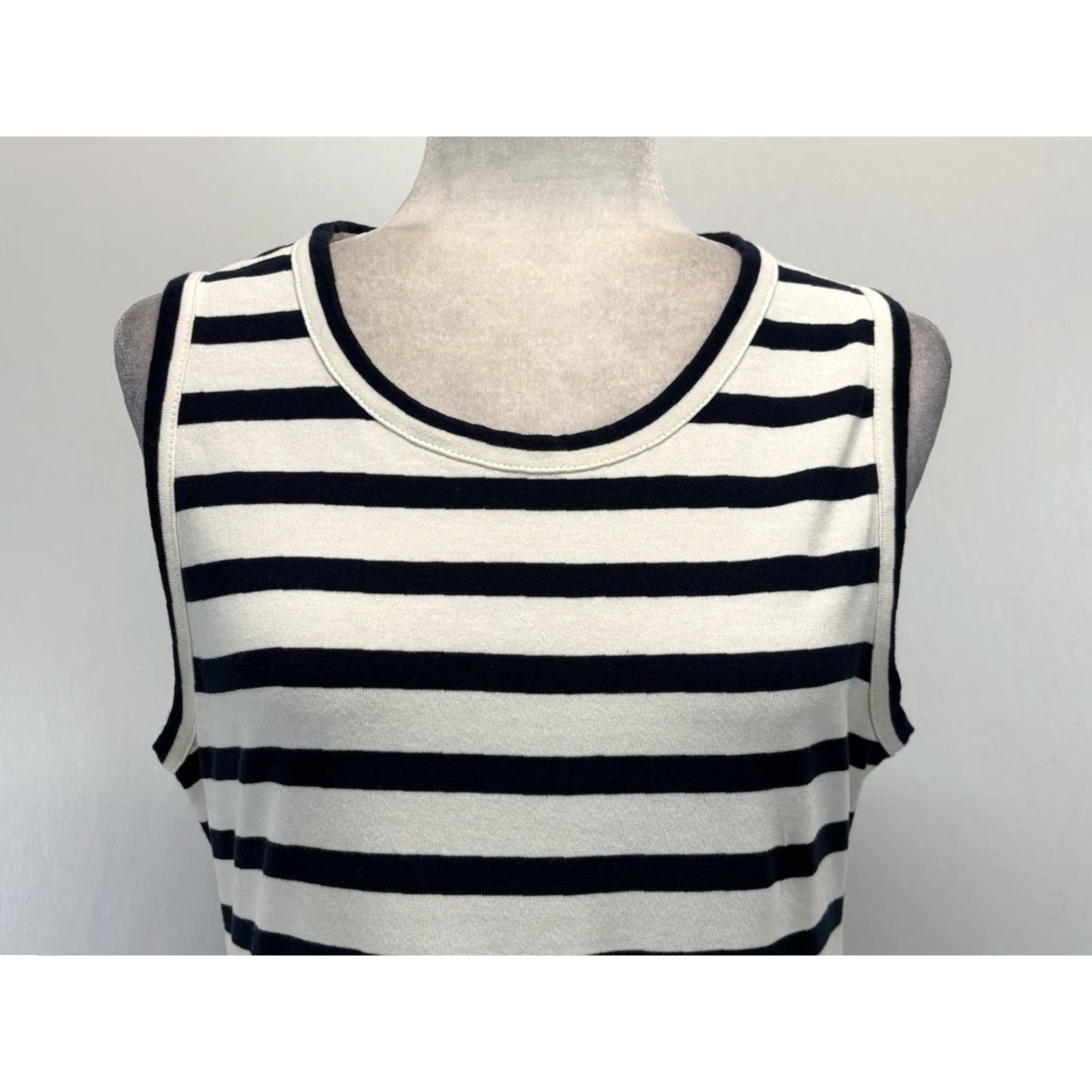 J.Crew J. Crew Striped Maxi Dress Sz Medium Sleeveless Navy White Classic Nautical Size M / US 6-8 / IT 42-44 - 5 Thumbnail