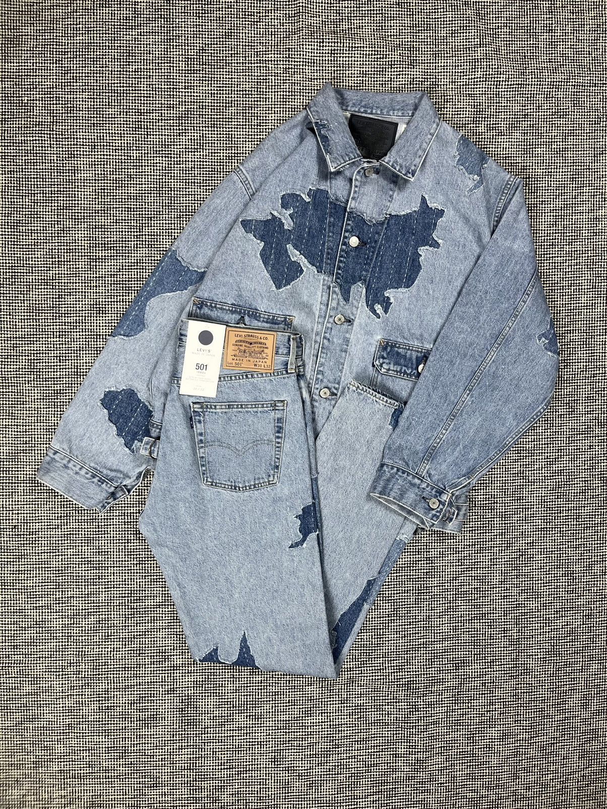 Levi's Made & Crafted Levi’s made in Japan sashiko utility trucker jacket rare Size US M / EU 48-50 / 2 - 9 Thumbnail