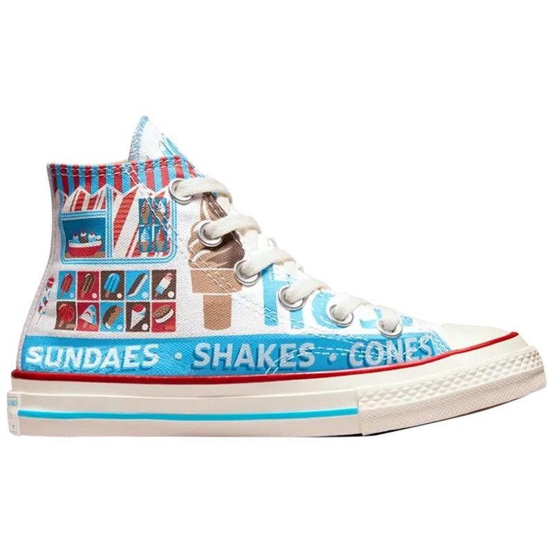 Converse CONVERSE GS 3 YOUTH 1970s HI TOP ICE CREAM A00395F Size US 4 / IT 34 - 1 Thumbnail