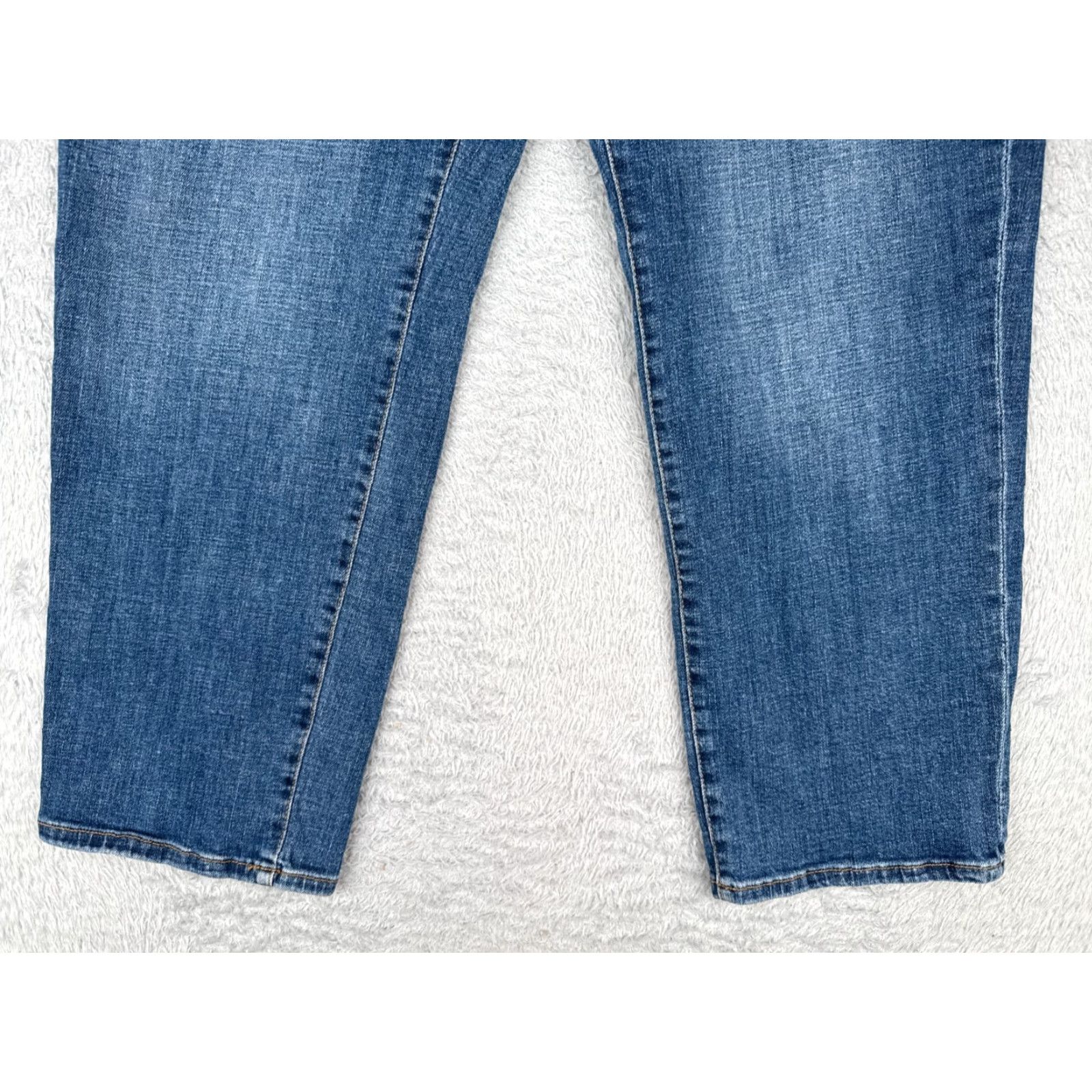 Chaps Chaps Jeans Womens 14 Blue Denim Slim Boyfriend Straight Leg Cotton Blend 34x28 Size 36" / US 14 / IT 50 - 2 Thumbnail