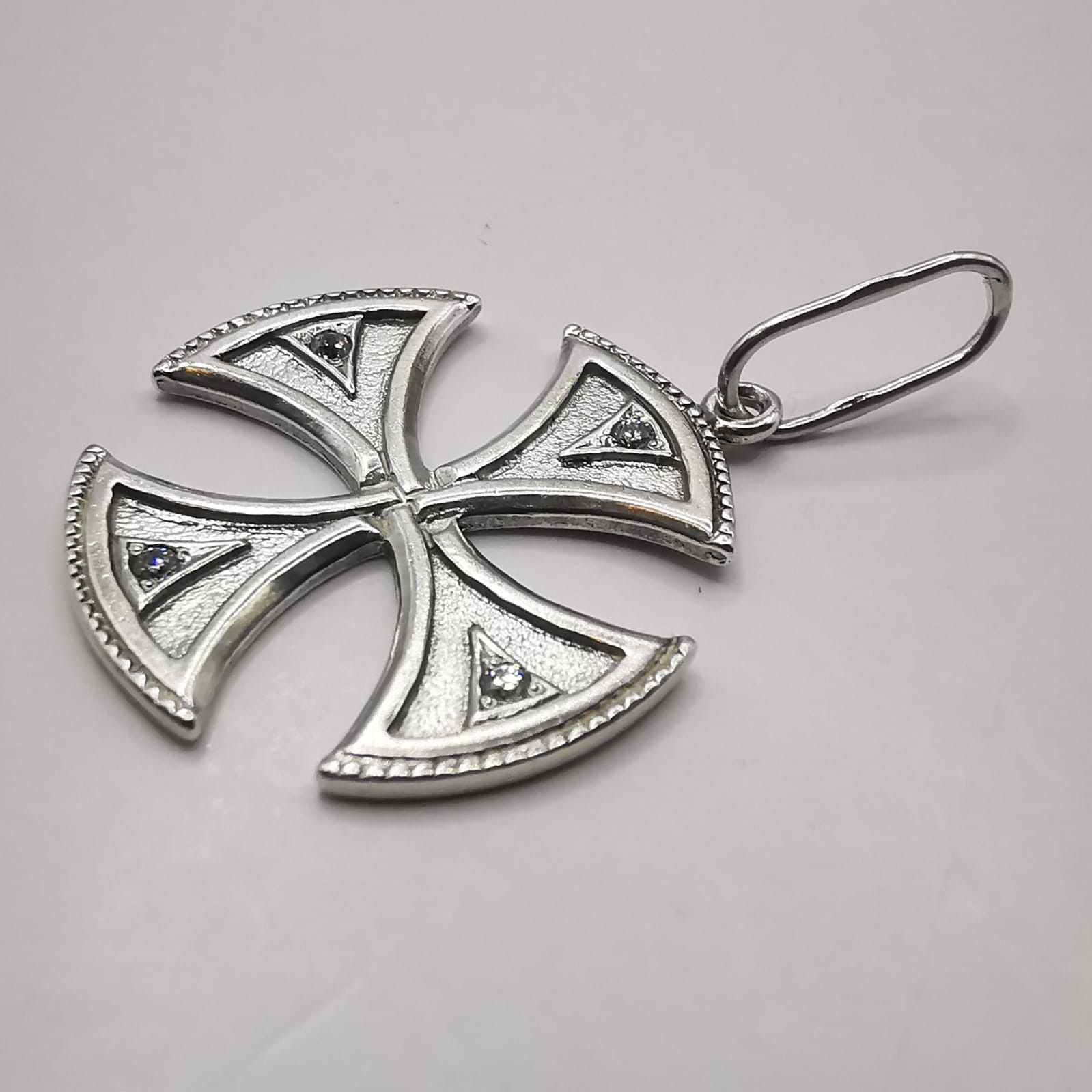 Sterling Silver Vintage pendant "Maltese Cross Amulet 925 silver 3,20g Size ONE SIZE - 2 Thumbnail
