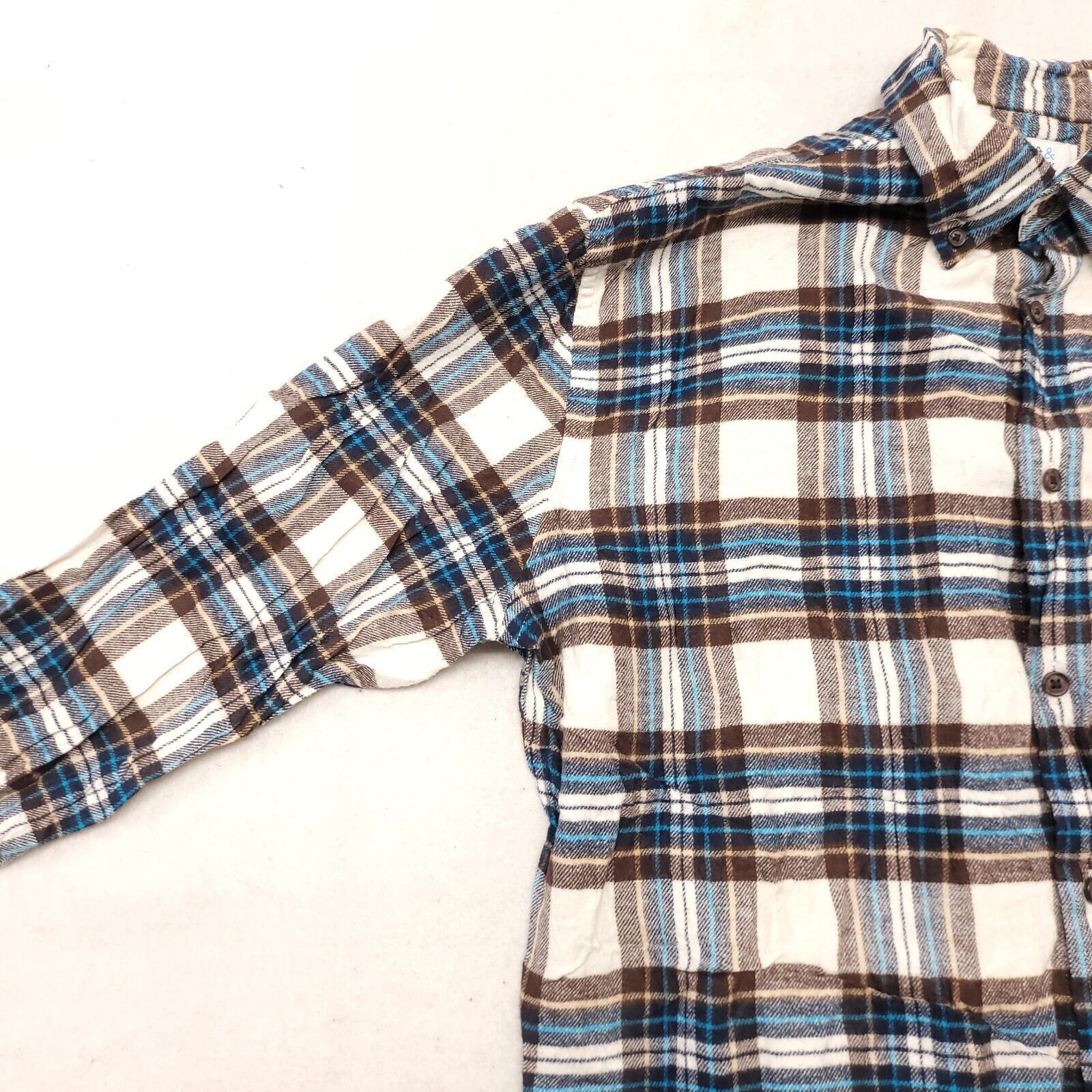 Croft & Barrow Croft & Barrow Tartan Flannel Button Shirt Mens Size L White Size US L / EU 52-54 / 3 - 4 Thumbnail