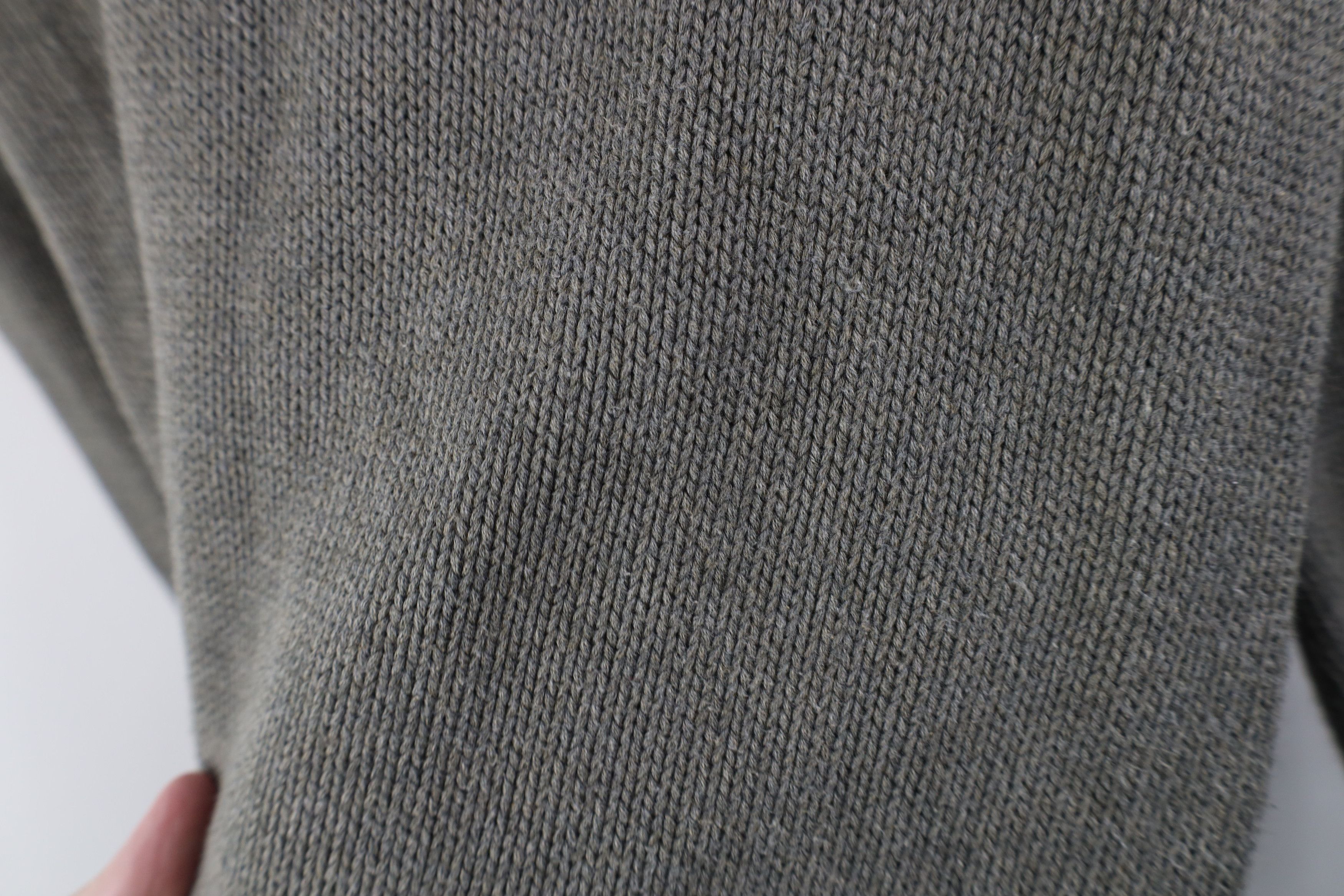 Ralph Lauren Vintage 90s Ralph Lauren Ribbed Knit V-Neck Sweater Gray Size US L / EU 52-54 / 3 - 5 Thumbnail