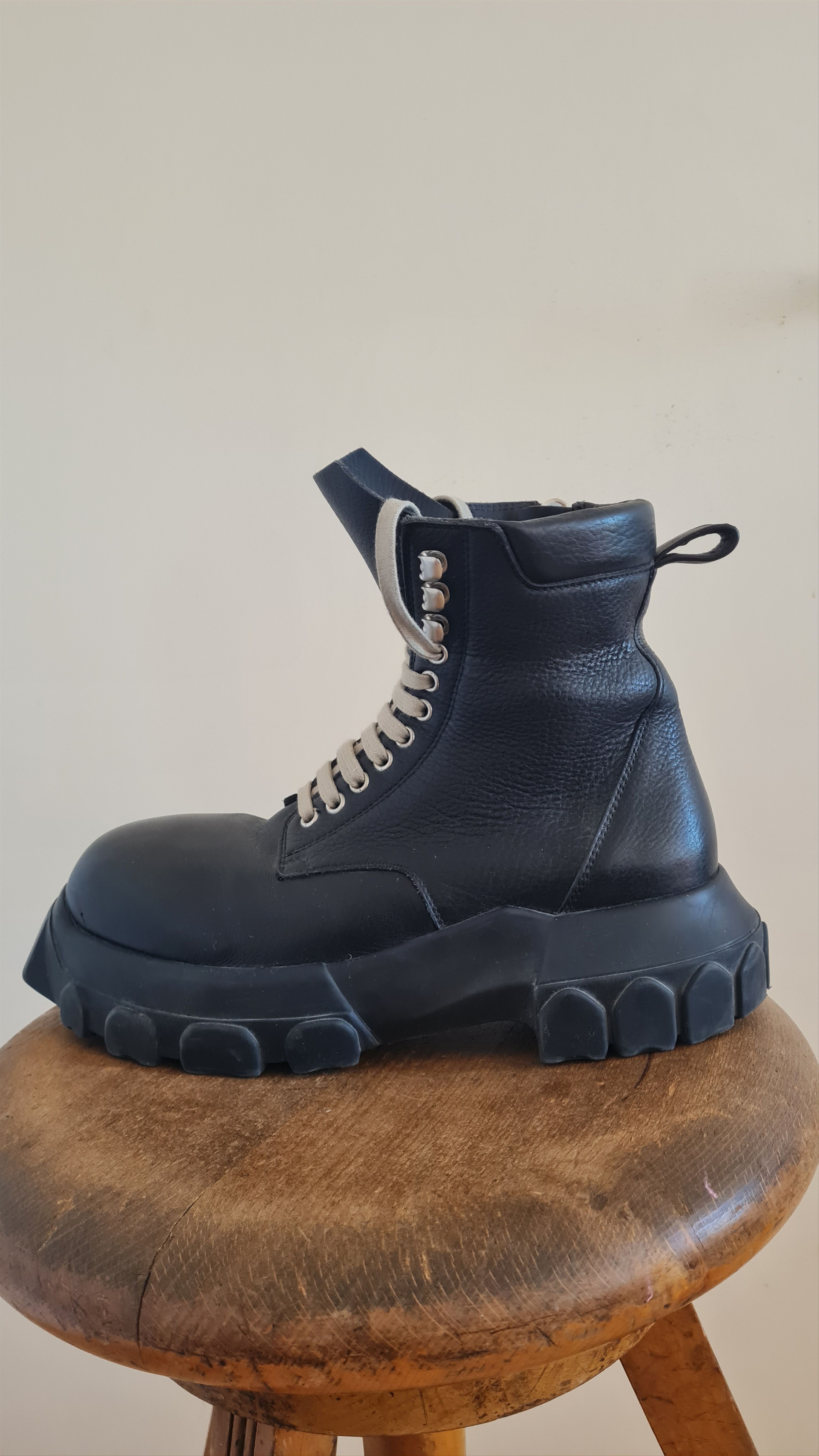 Rick Owens Mainline Rick Owens | Black Bozo Tractor Army Boots Size US 8 / EU 41 - 2 Thumbnail