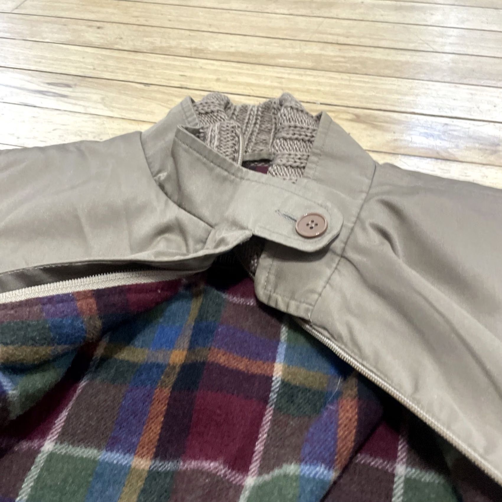 Nique VINTAGE FoxRun Plaid Flannel Line Canvas Coat Jacket Men XL Brown Unique Retro Cut Jacket Size US XL / EU 56 / 4 - 3 Thumbnail
